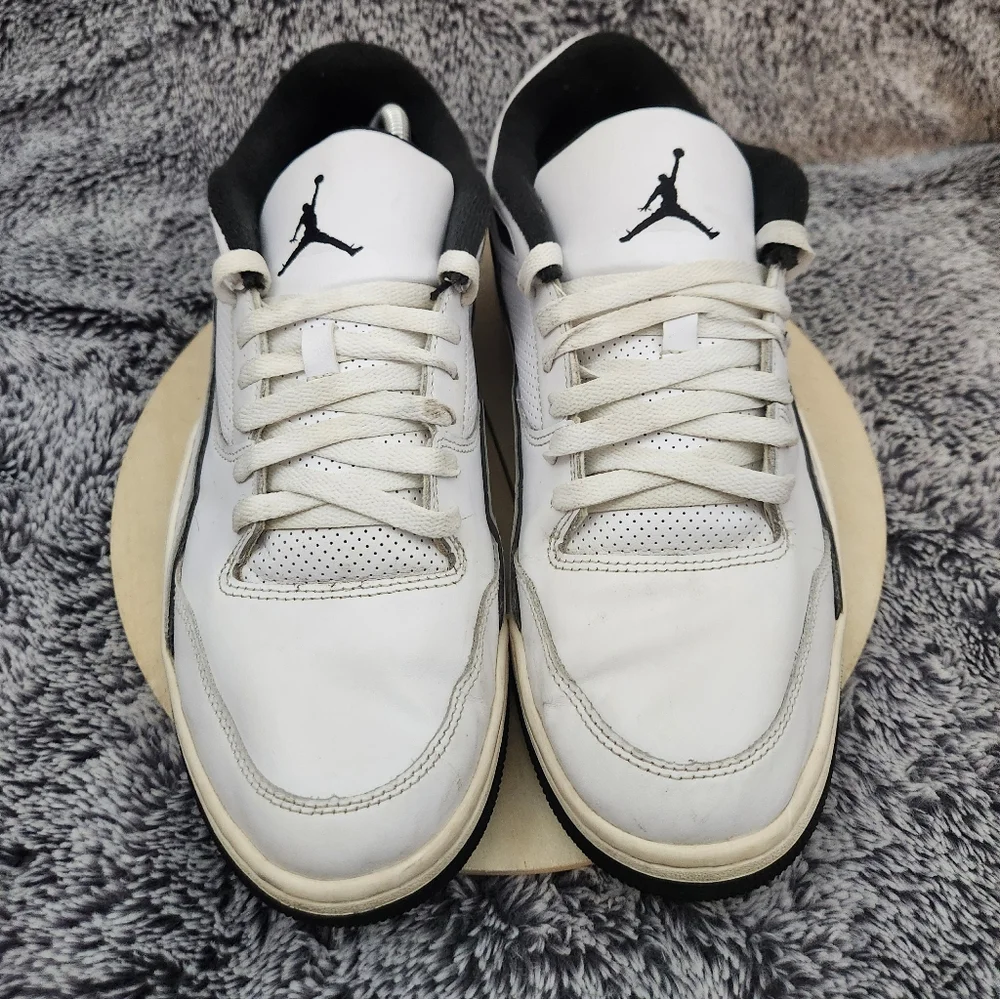 Nike Air Jordan Flight Court Basketball White Sail Black Men's Size 12 - Picture 3 of 9